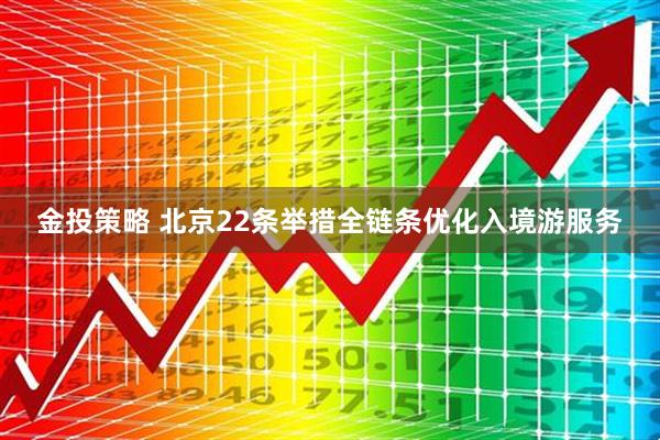 金投策略 北京22条举措全链条优化入境游服务